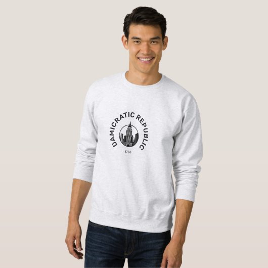 Democratisch sweatshirt (Voorkant volledig)