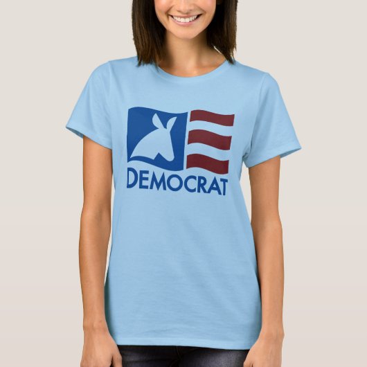 Democratisch T-shirt met vlag (Voorkant)