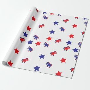 Democratisch verpakkingspapier cadeaupapier