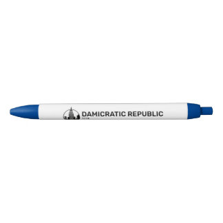 democratisch zwarte inkt pen