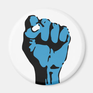 democratische blauwbloedige vuist magneet