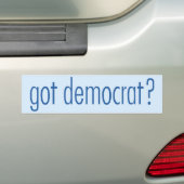Democratische Bumpersticker. Bumpersticker (Op auto)