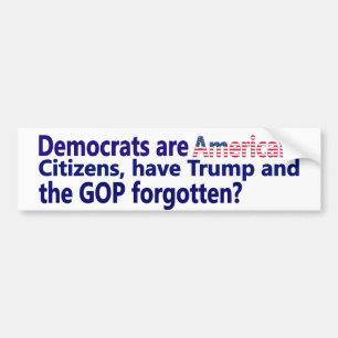 Democratische burger bumpersticker