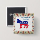 Democratische Button (Voorkant /achterkant)