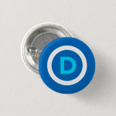 Democratische Button (Voorkant /achterkant)