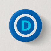 Democratische Button (Voorkant)