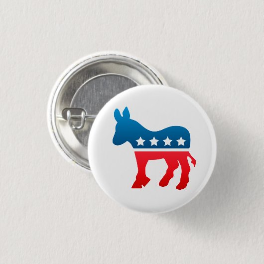 Democratische Button (Voorkant /achterkant)