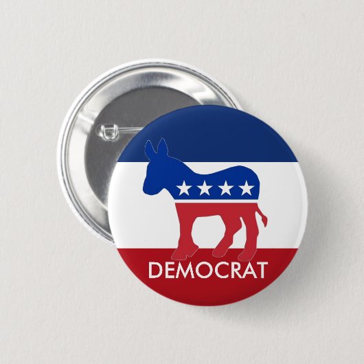 Democratische Button (Voorkant /achterkant)