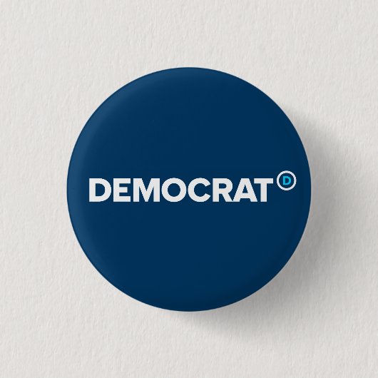 Democratische Button (Voorkant)