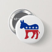 Democratische Button (Voorkant /achterkant)