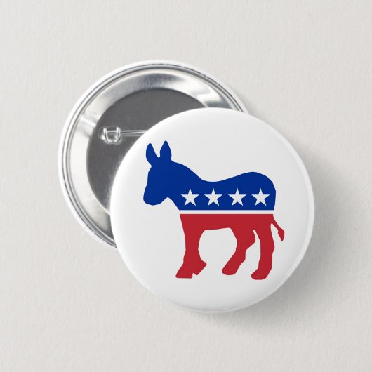 Democratische Button (Voorkant /achterkant)