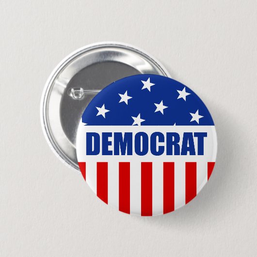 Democratische Button (Voorkant /achterkant)