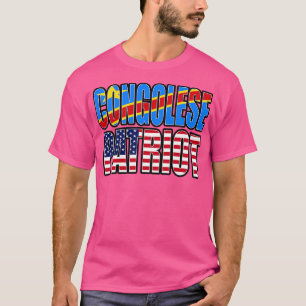 Democratische Congolese Amerikaanse patriot Pride  T-shirt
