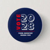 Democratische Conservatieve Republikeinse Verkiezi Ronde Button 5,7 Cm (Voorkant)