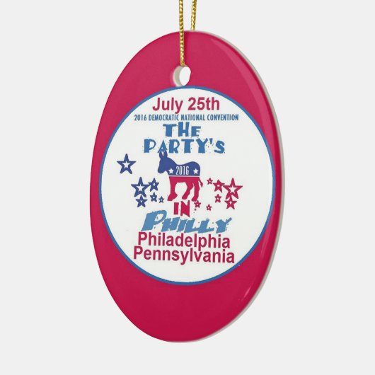 Democratische Conventie Keramisch Ornament (Links)