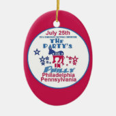 Democratische Conventie Keramisch Ornament (Voorkant)