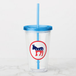 Democratische Donkey Acryl Drinkbeker