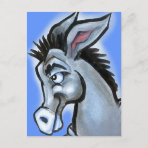 Democratische Donkey Briefkaart