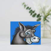 Democratische Donkey Briefkaart (Staand voorkant)