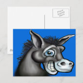 Democratische Donkey Briefkaart (Voorkant / Achterkant)