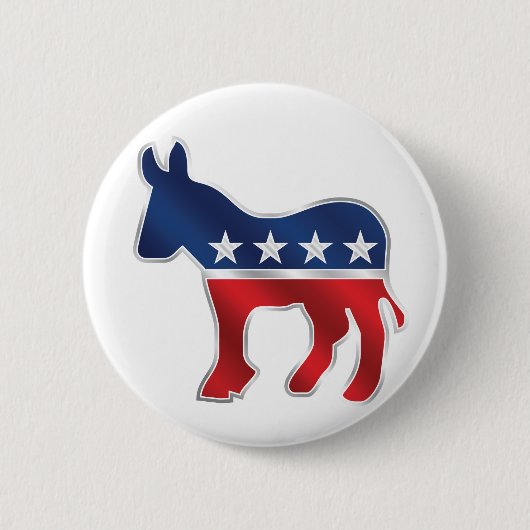 Democratische Donkey-Button Ronde Button 5,7 Cm (Voorkant)