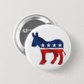 Democratische Donkey-Button Ronde Button 5,7 Cm (Voorkant /achterkant)