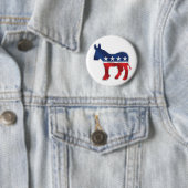Democratische Donkey-Button Ronde Button 5,7 Cm (In situ)