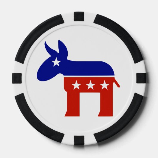 Democratische Donkey Gifts Poker Chips (Voorkant)