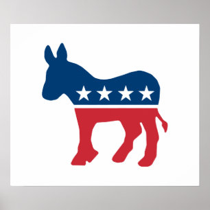 Democratische Donkey Poster