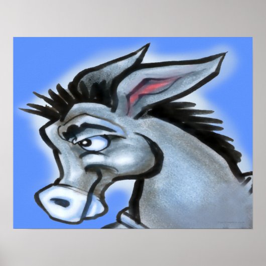 Democratische Donkey Poster (Voorkant)