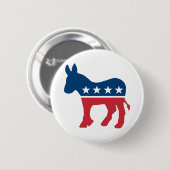 Democratische Donkey Ronde Button 5,7 Cm (Voorkant /achterkant)