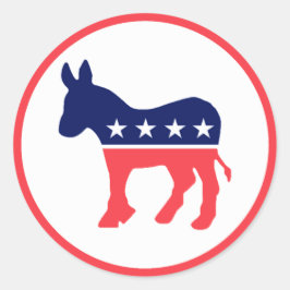 Democratische Donkey Ronde Sticker