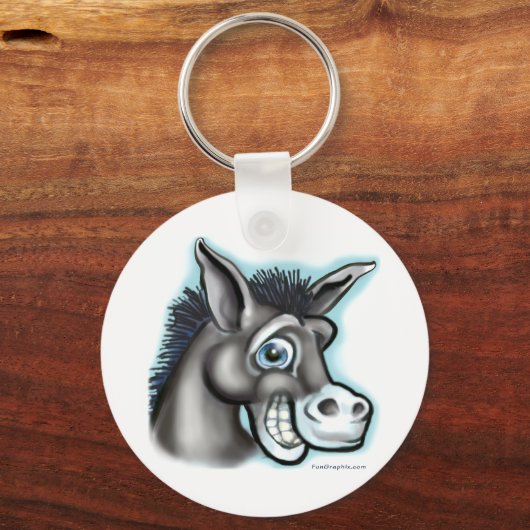 Democratische Donkey Sleutelhanger (Voorkant)
