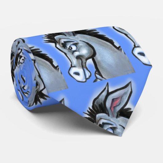 Democratische Donkey Stropdas (Opgerold)