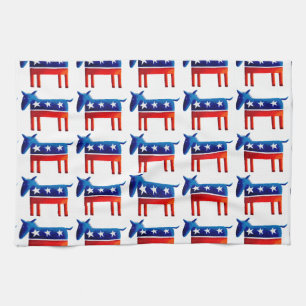 Democratische Donkey Theedoek