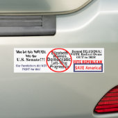 Democratische Elizabeth Warren Bewerk het JAAR Bumpersticker (Op auto)