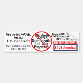 Democratische Elizabeth Warren Bewerk het JAAR Bumpersticker
