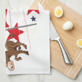 Democratische ezel en republikeinse olifant theedoek (Quarter Fold)