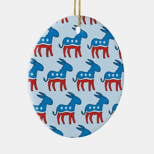 Democratische ezel keramisch ornament (Rechts)
