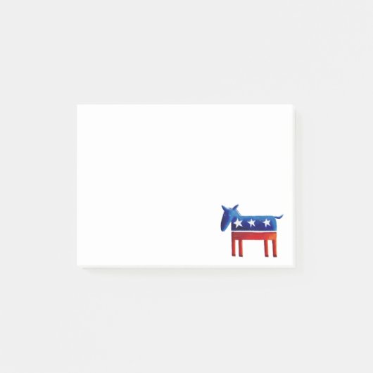 Democratische Ezel Post-it® Notes (Voorkant)