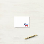 Democratische Ezel Post-it® Notes (Op bureau)
