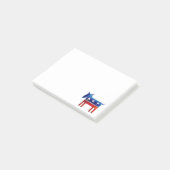 Democratische Ezel Post-it® Notes (Schuin)