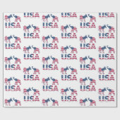 Democratische ezel Republikeinse olifantenpolitiek Cadeaupapier (Vlak)