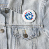 democratische ezel ronde button 5,7 cm (In situ)