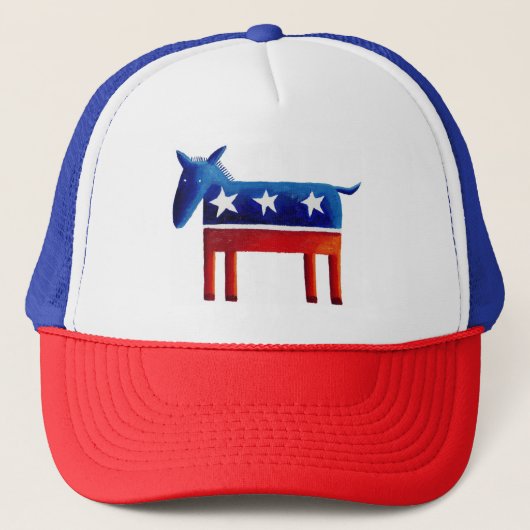 Democratische Ezel Trucker Pet (Voorkant)