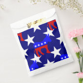 democratische ezelpolitiek verkiezingssterren bedankzakje (Gezegeld)