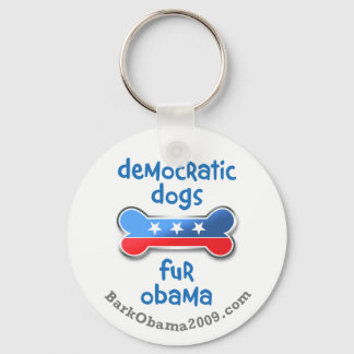 Democratische honden voor Obama 2009 Sleutelhanger