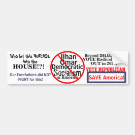 Democratische Ilhan Omar Democraat Edit JAAR Bumpersticker