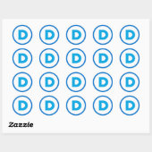 Democratische logo Sticker (Vel)