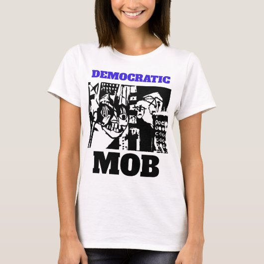 DEMOCRATISCHE MENIGTE T-SHIRT (Voorkant)